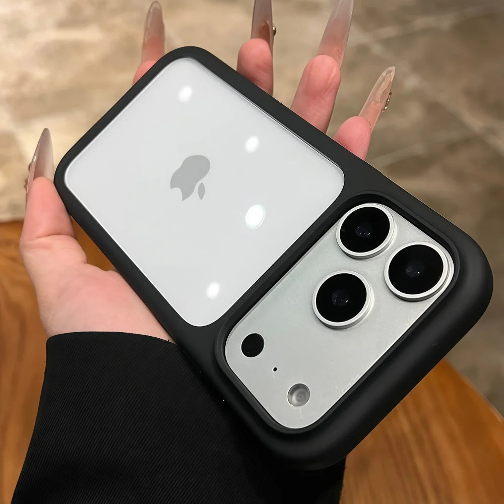 Crystal Clear Touch Button Camera iPhone Case