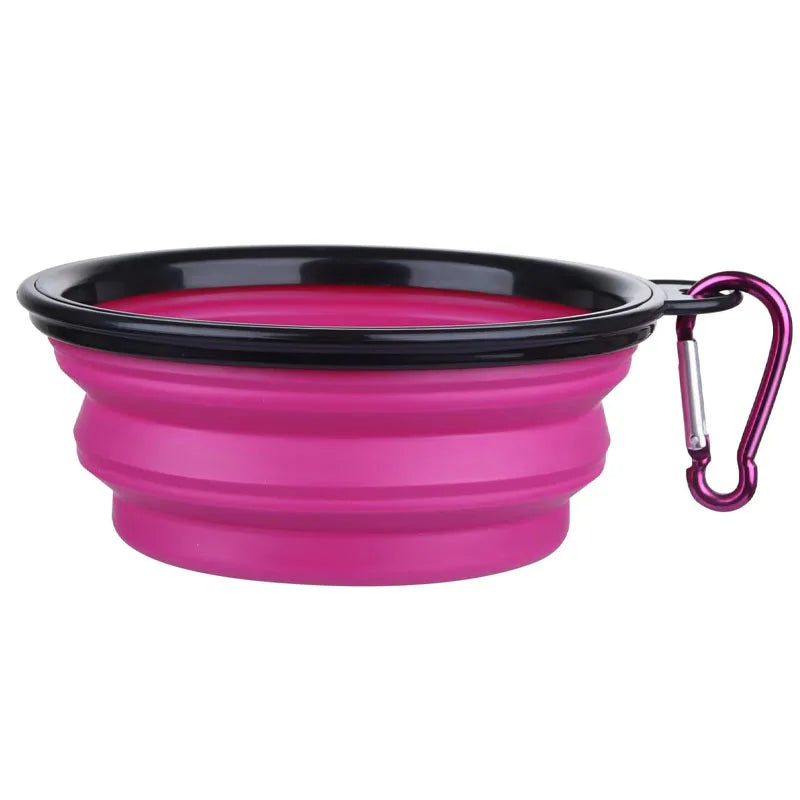 Portable Silicone Pet Bowl – Collapsible Travel Bowl for Dogs and Cats