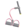 Resistance Band Pedal Puller 4 Tube Fitness Rope for Abs Waist Arm Training