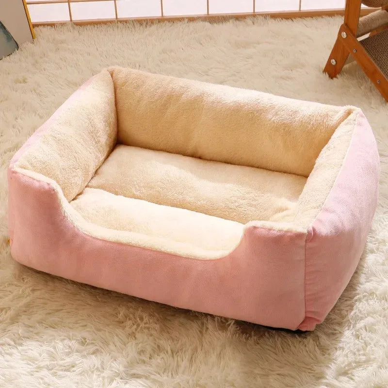 Winter Cat Bed Pet Cushion Basket House for Kittens