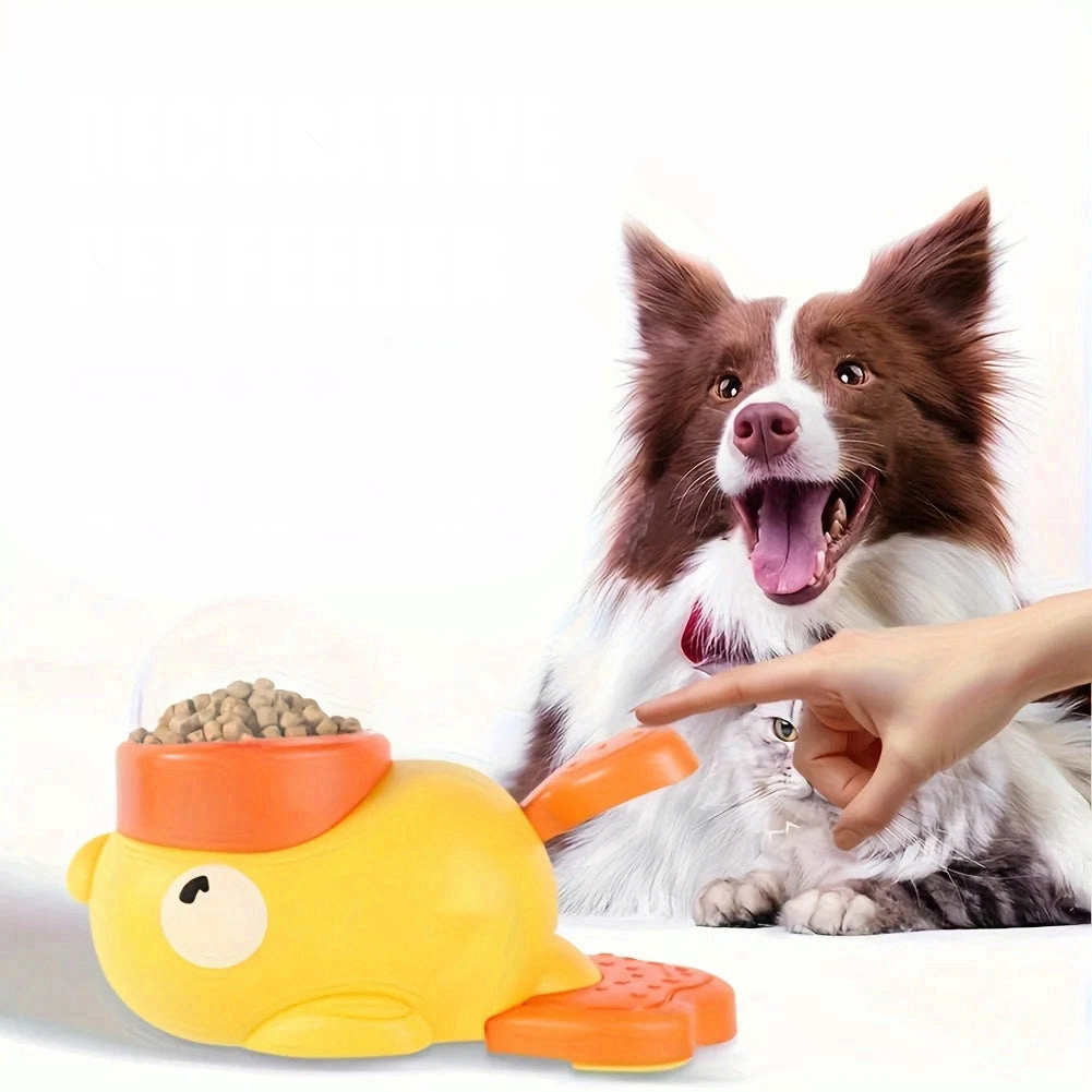 Dog Slow Feeder Bowl Anti Choke Interactive Snack Dispenser Pet Feeding Bowl
