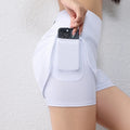 Women Quick Dry Running Shorts Elastic Waist Sports Shorts with Pockets