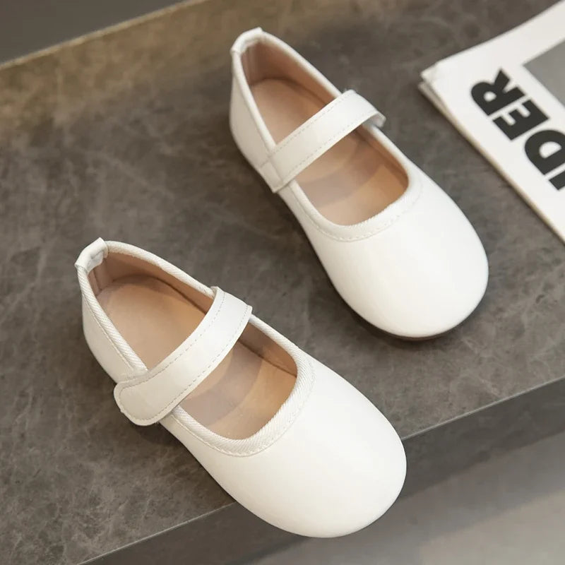 Girls Mary Jane Flats Soft Leather Princess Shoes for Toddlers & Kids