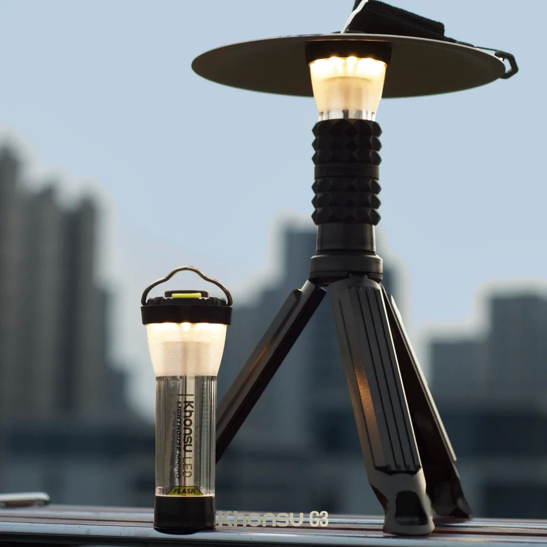 3000mAh LED Camping Light Long Battery Tent Hiking Lantern Flashlight