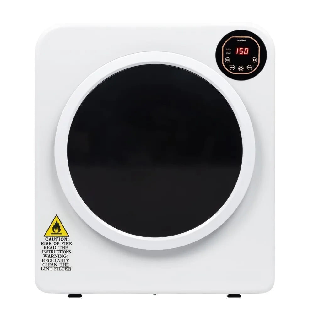 Compact Electric Clothes Dryer 3.5 Cu.ft Stainless Steel Home Laundry 13LB