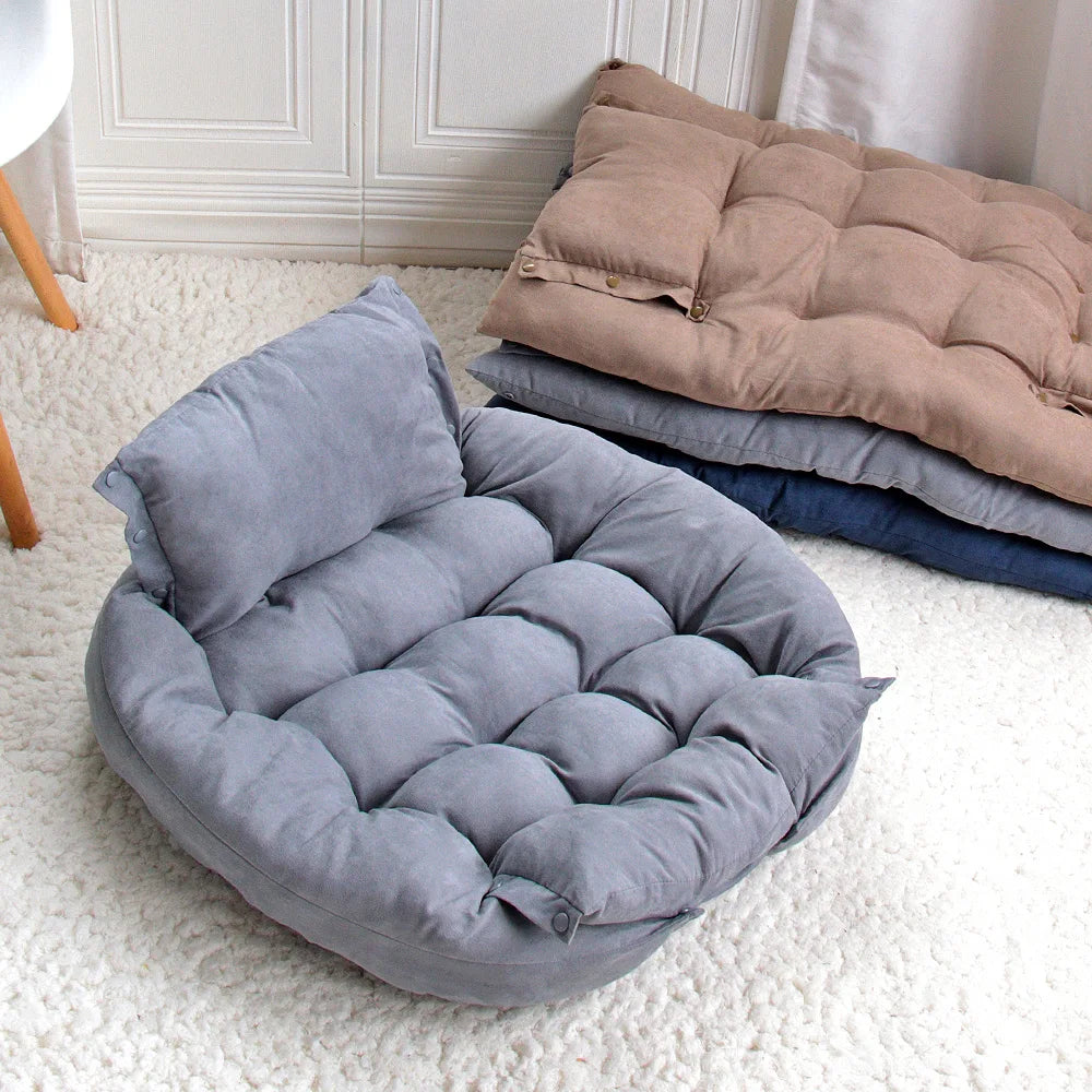 Warm Dog Sofa Bed Winter Pet Cat Kennel Cushion Mattress House for Small Large Dogs