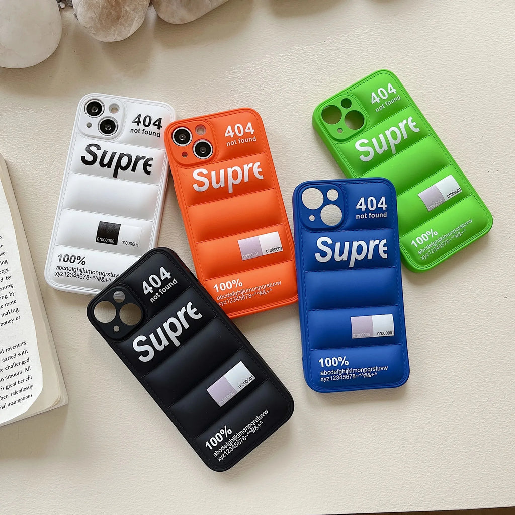 Puffer Down Jacket Silicone iPhone Case