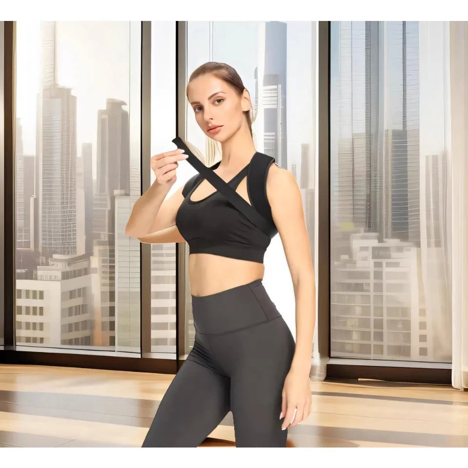 Posture Corrector Back Brace Adjustable Clavicle Spine Support Shoulder Belt