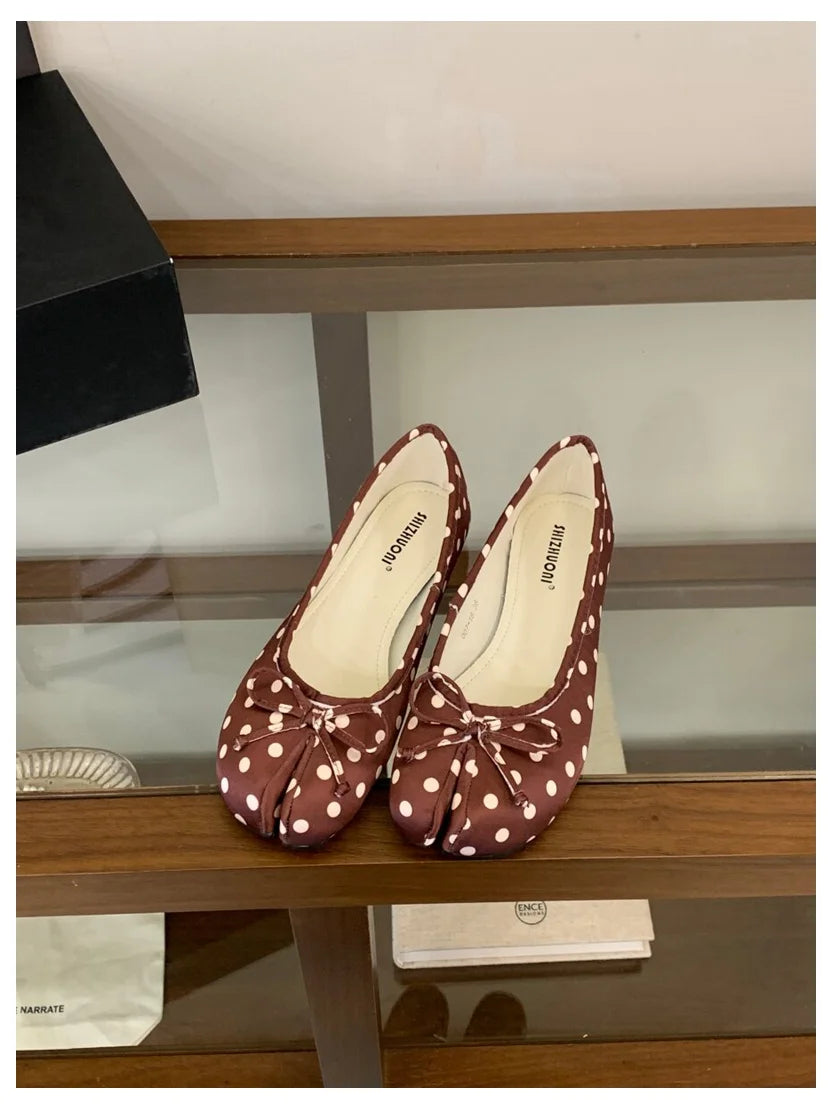 Women Soft Ballet Flats Slip On Loafers Moccasins Bow Knot Casual Shoes