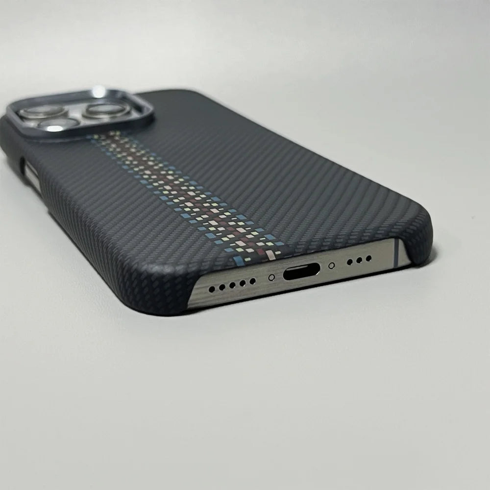 Carbon Fiber Slim Shockproof Hard PC iPhone Case