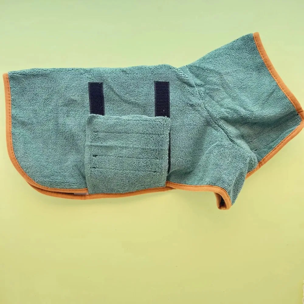 Absorbent Dog Bathrobe Quick Dry Pet Towel