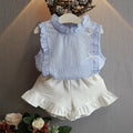 Toddler Girls Printed T-Shirt and Shorts Set Summer Outfit 0 to 5 Years