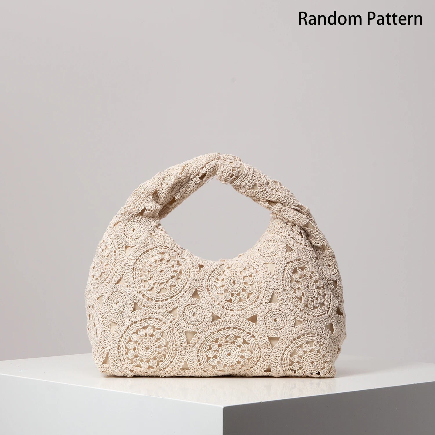 Boho Woven Beach Bag Crochet Handbag for Women