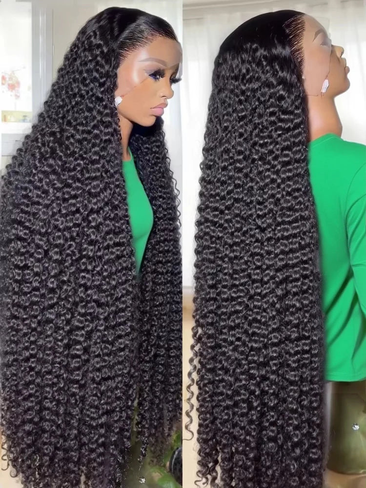 Deep Curly Wig – HD Lace Front Human Hair Wig (13x4/13x6 Long 40–46 Inch)