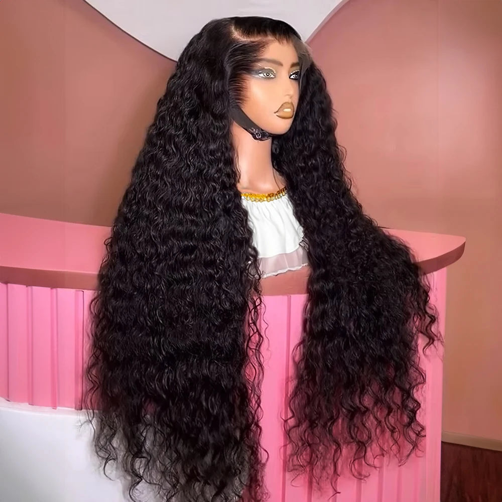 Deep Curly Wig – HD Lace Front Human Hair Wig (13x4/13x6 Long 40–46 Inch)