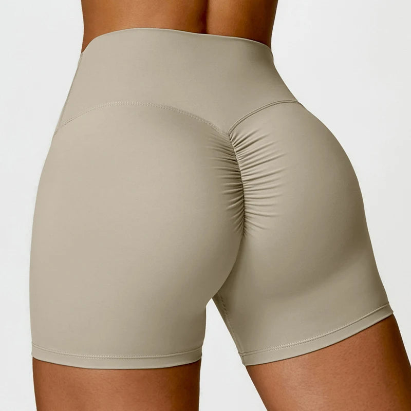 Seamless Scrunch Gym Shorts Women High Waist Booty Lifting Fitness Shorts