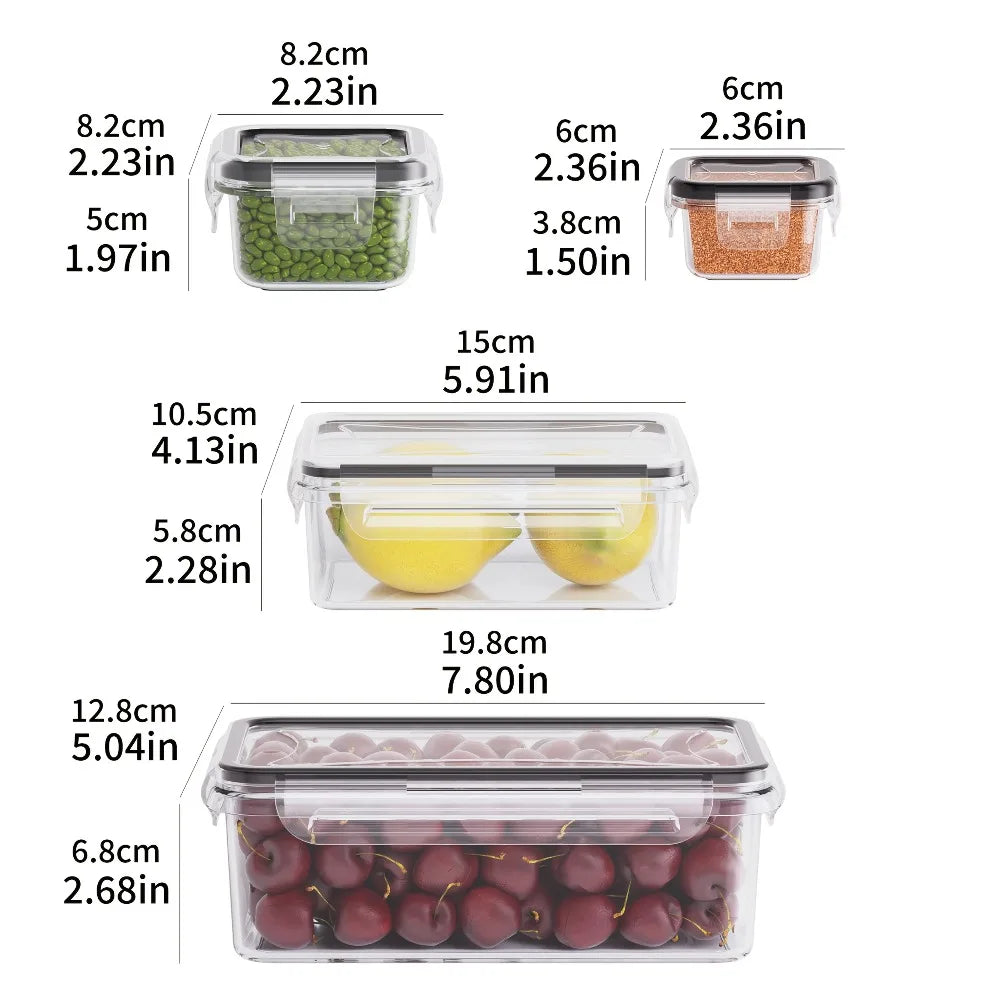 BPA Free Airtight Food Storage Containers with Locking Lids