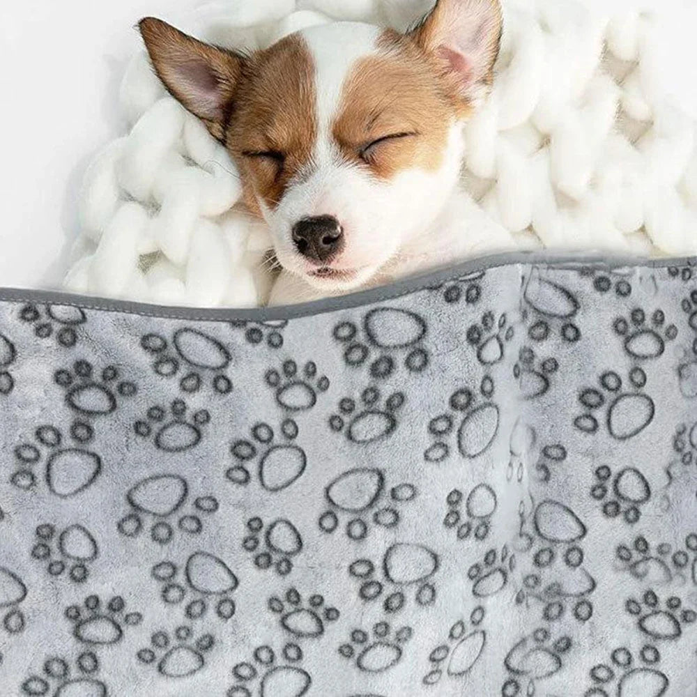 Washable Pet Blanket – Soft Fleece Dog and Cat Throw for Indoor Use