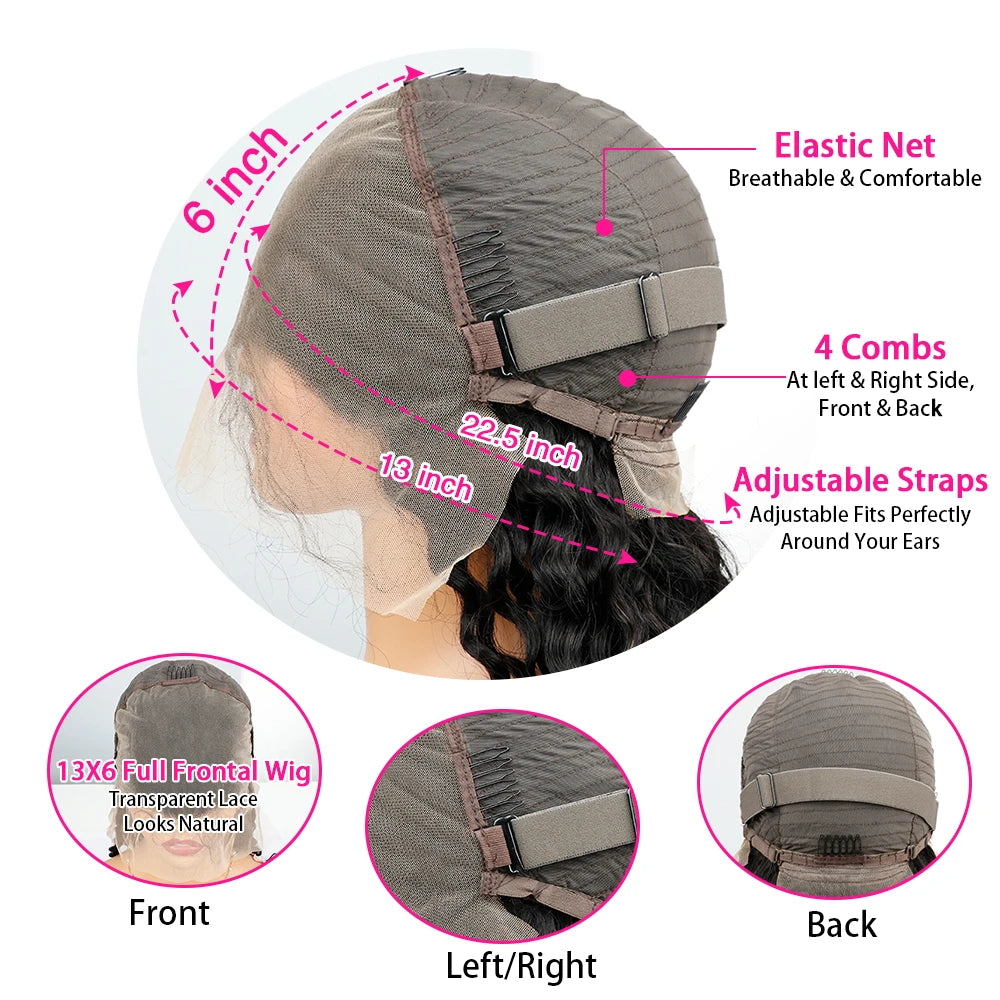 Chocolate Brown Body Wave Wig – HD Lace Front Human Hair Glueless Wig