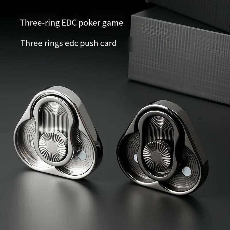 Triangle Spinner Flip Coin EDC Fidget Toy Stress Relief Hand Spinner