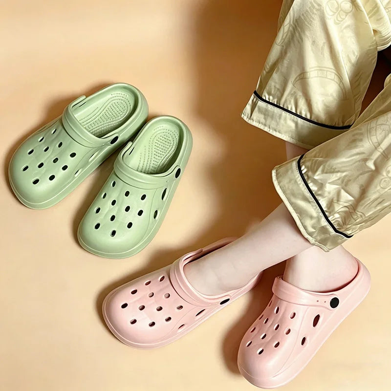 Women EVA Platform Clogs Thick Sole Garden Beach Slippers
