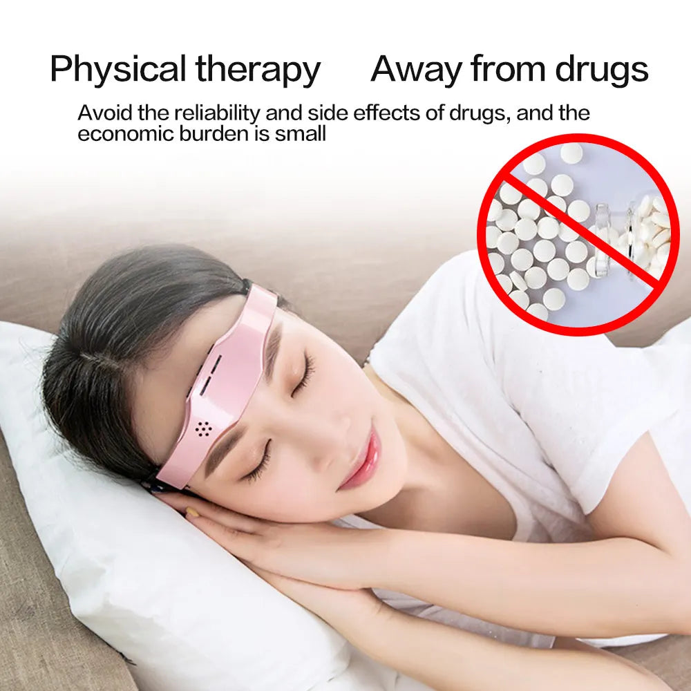 Smart Electric Head Massager Sleep Mask with Relaxation and Stress Relief