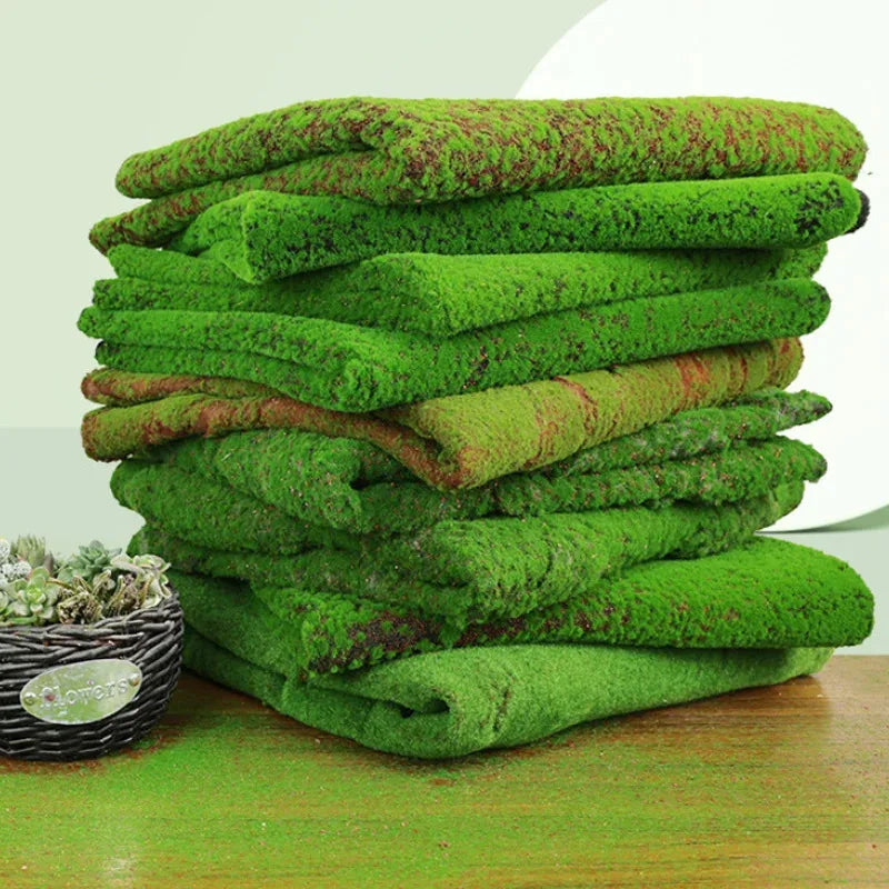 Artificial Grass Rug 50x50cm Fake Moss Turf Mat Garden Wedding Decor Carpet