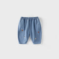 Toddler Kids Cartoon Harem Pants Cotton Striped Denim Baggy Trousers Fall 2026