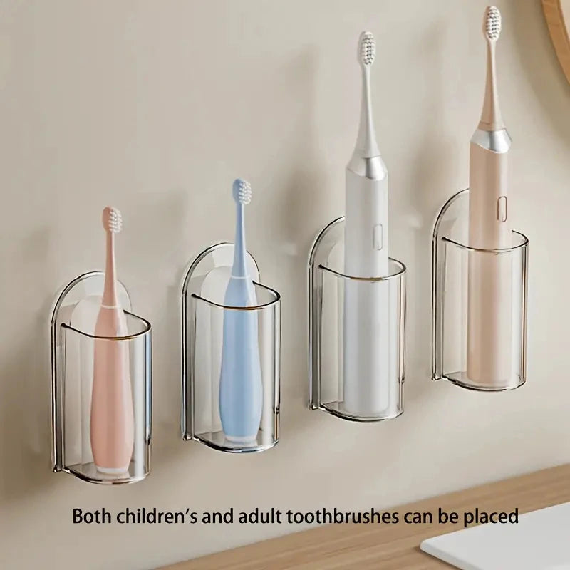 Wall Mounted Toothbrush Holder Electric Toothbrush Storage Bathroom Organizer