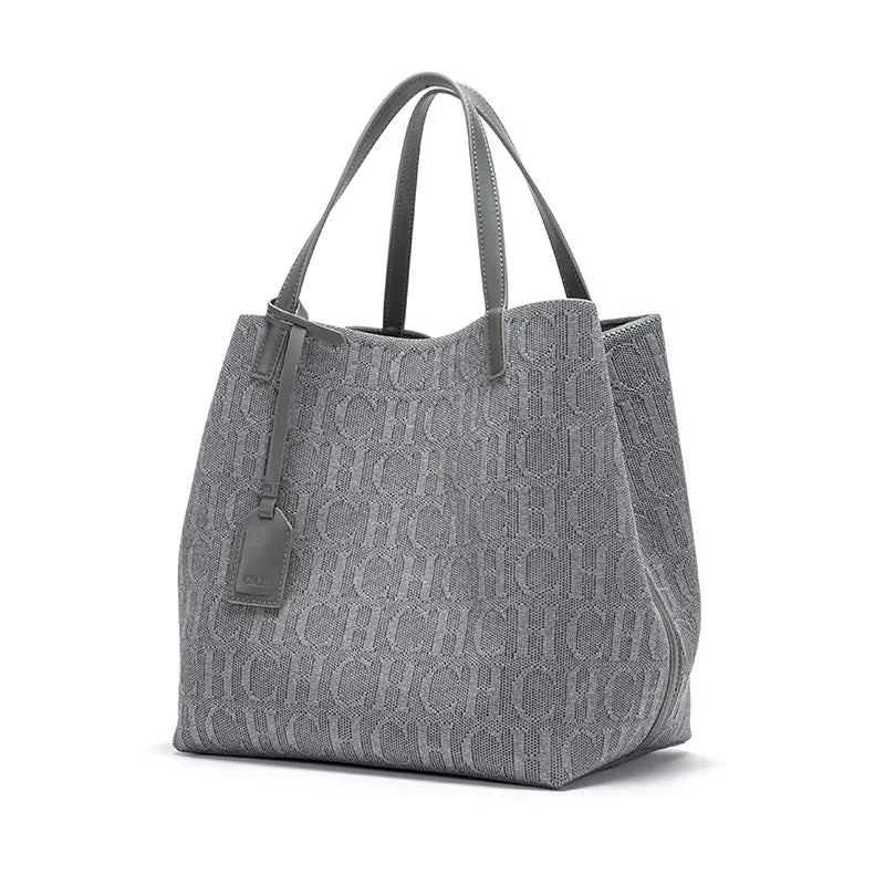 Women Classic Large Capacity Solid Color Shoulder Handbag Fashion PU Bag