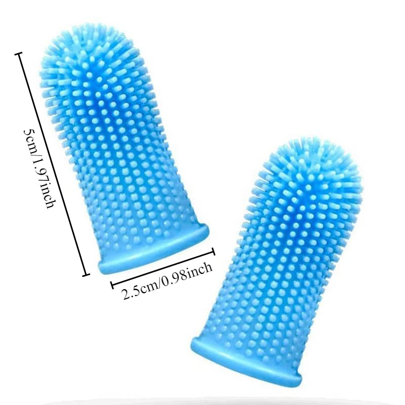 Soft Pet Finger Toothbrush – Silicone Dental Brush for Dogs and Cats