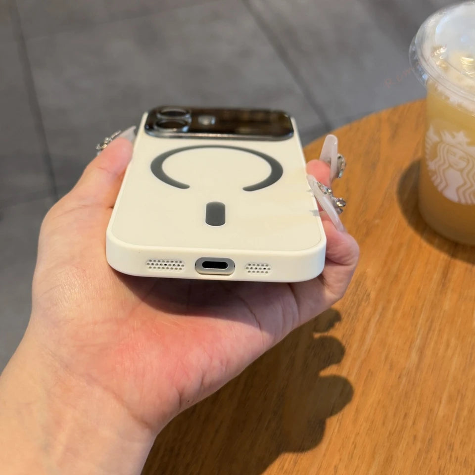 Magnetic MagSafe Big Window Charging iPhone Case
