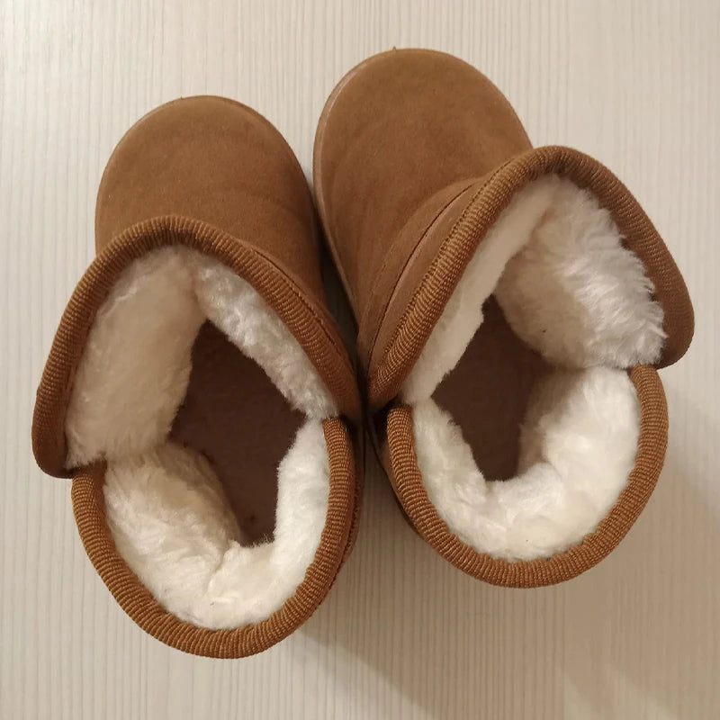 Kids Winter Snow Boots Warm Anti Slip Shoes for Boys Girls