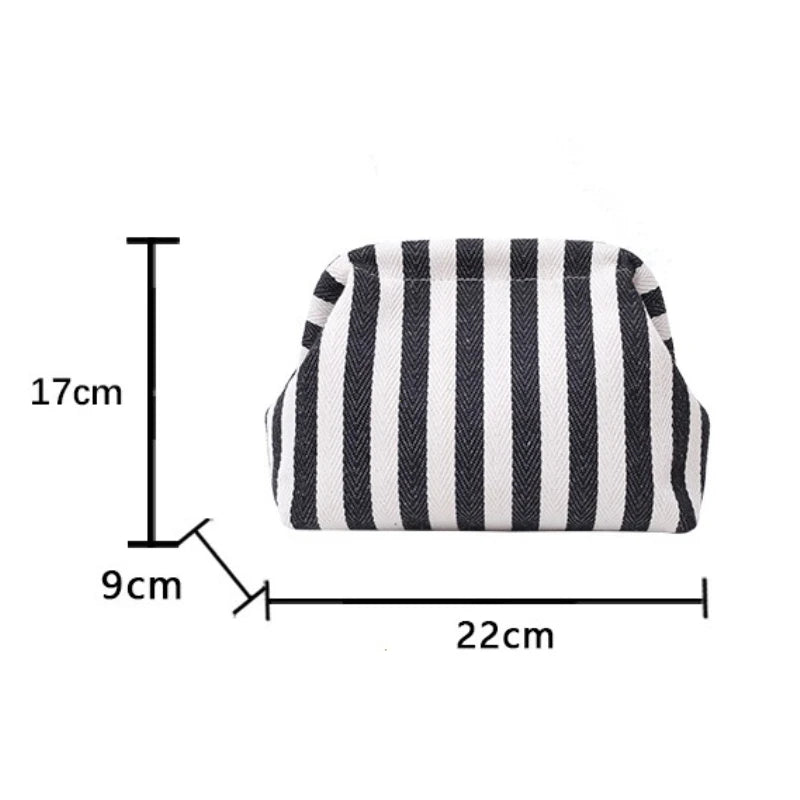 Women Woven Crochet Shoulder Bag Beach Clutch Ruched Hobo Purse