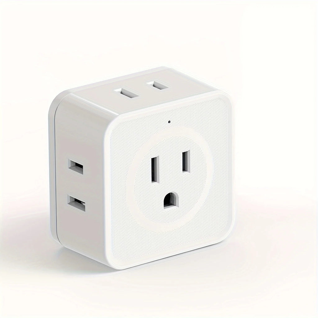 US Plug Outlet Expander 5 AC Multi Outlet Splitter Compact for Travel Home Office