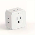 US Plug Outlet Expander 5 AC Multi Outlet Splitter Compact for Travel Home Office