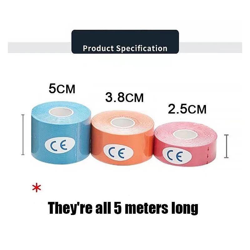 Kinesiology Tape Muscle Support Pain Relief Athletic Sports Tape 5M