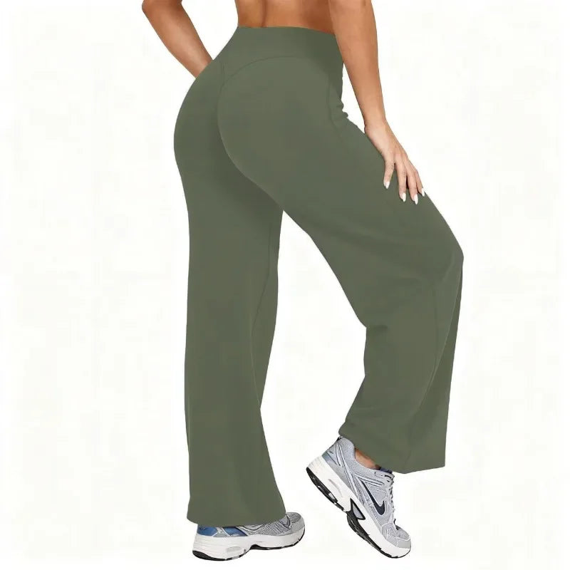 Women Plus Size Yoga Pants Wide Leg