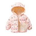 Kids Fleece Hooded Jacket Cartoon Plush Winter Coat for Boys & Girls