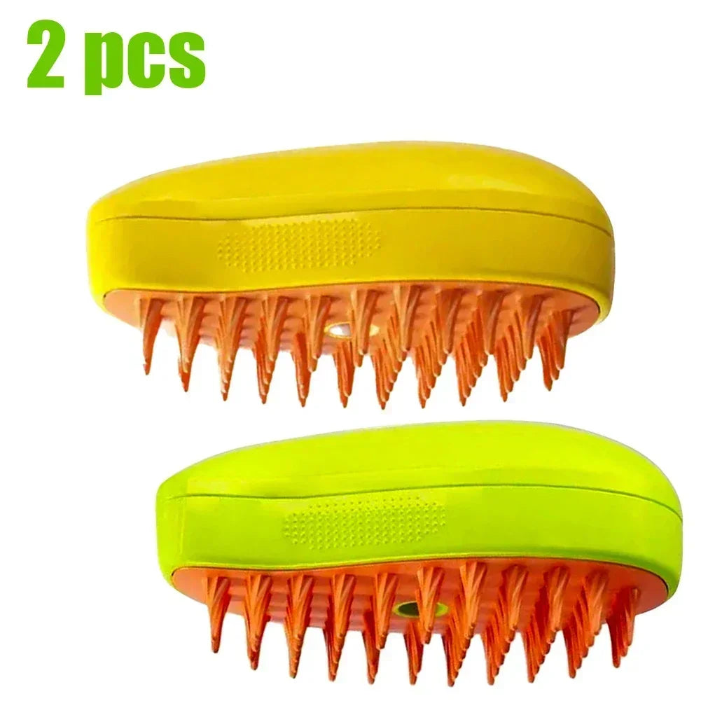 3 in 1 Steam Pet Brush Dog Cat Grooming Comb