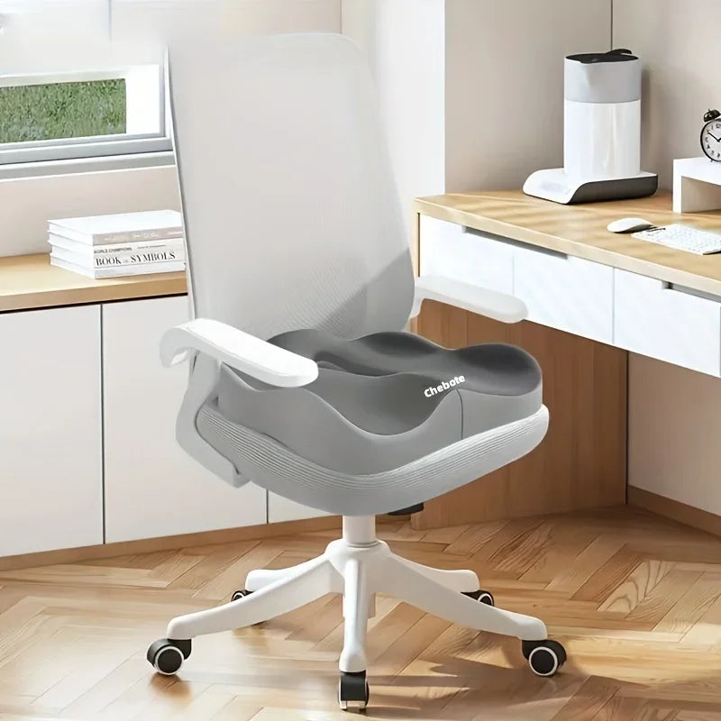 Memory Foam Seat Cushion Ergonomic Support Washable Cover Car Office Chair Pad
