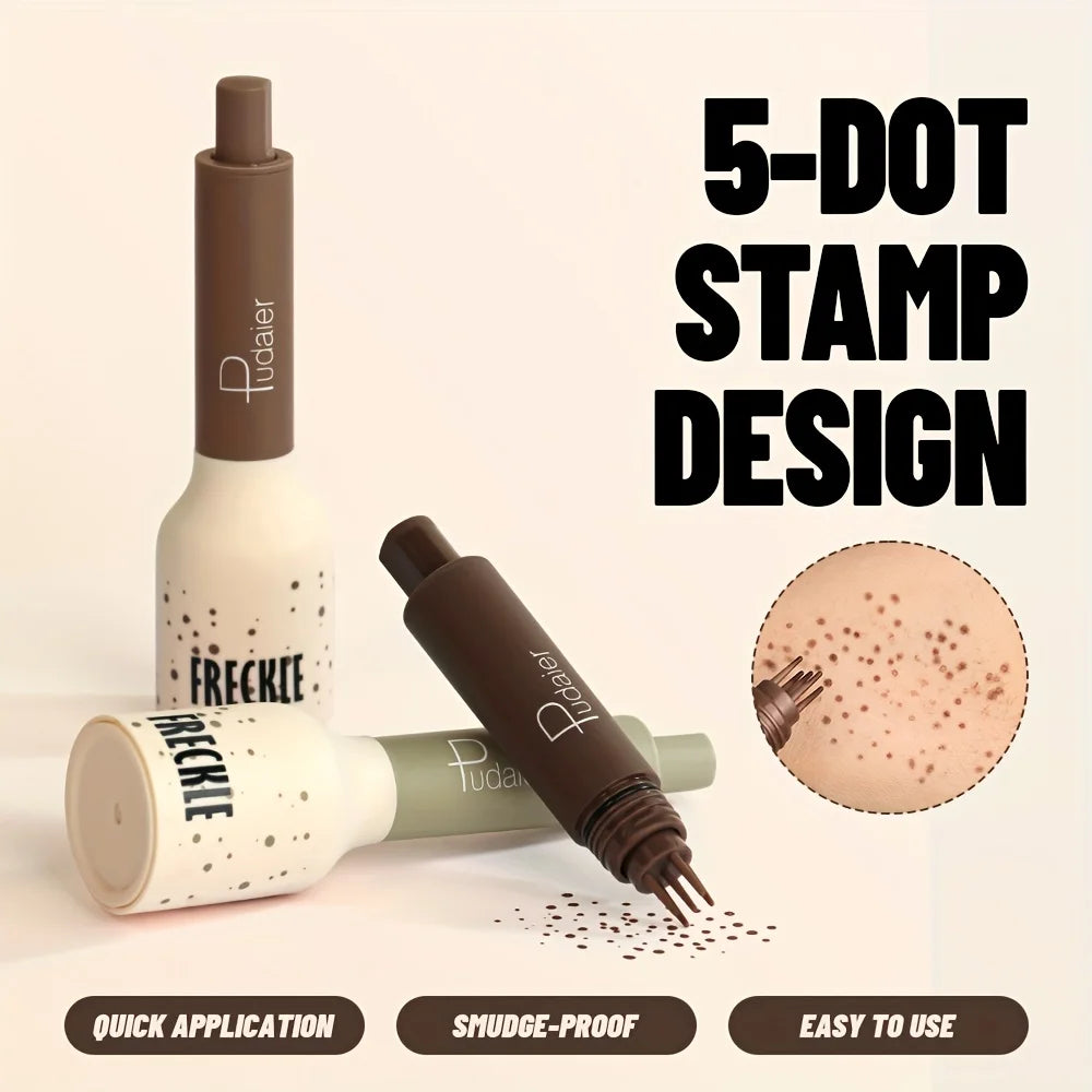 Freckle Stamp Makeup Pen – Natural Fake Freckles Waterproof Long Lasting Beauty Tool
