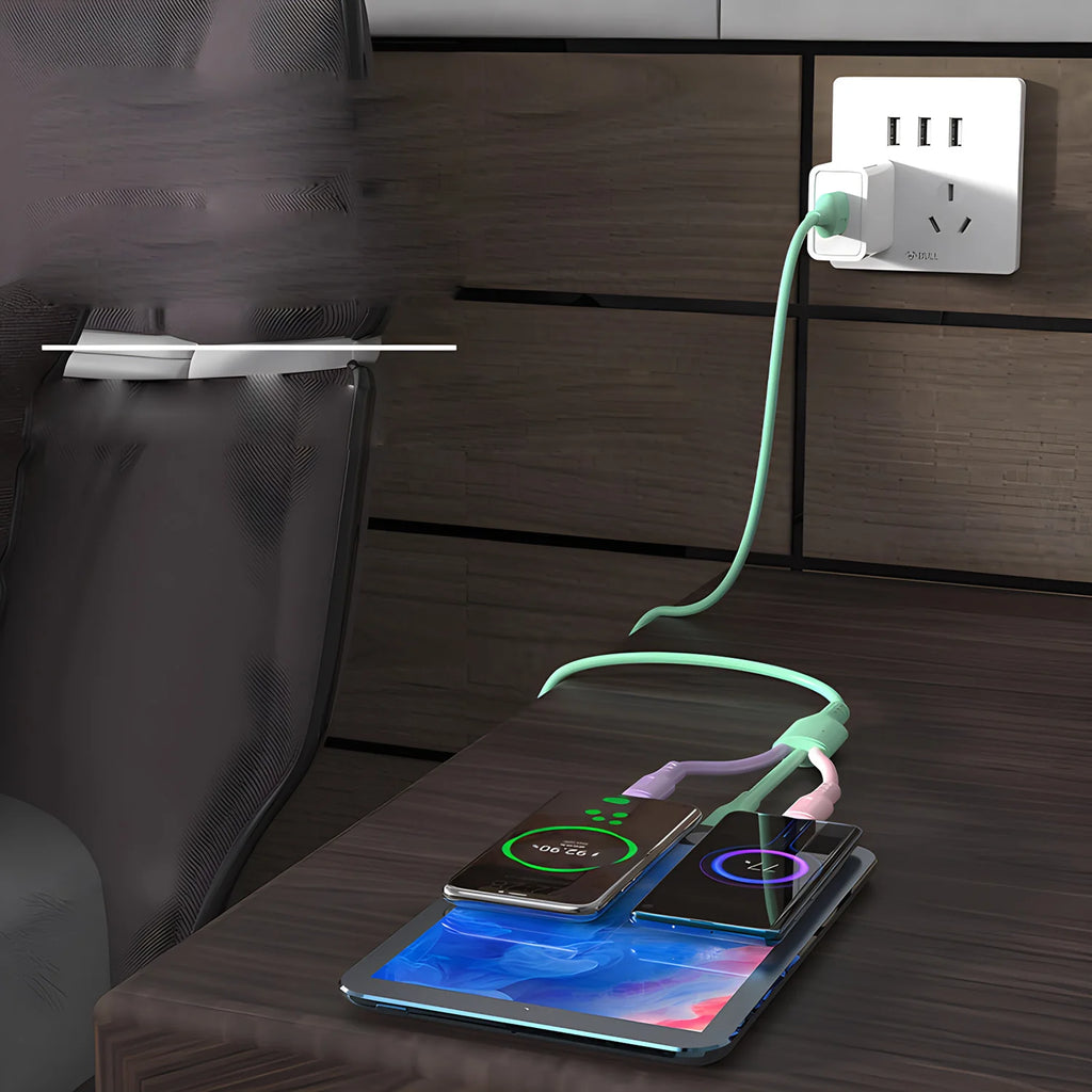 3 in 1 Multi USB Charging Cable Type C Micro Fast Charging Cable