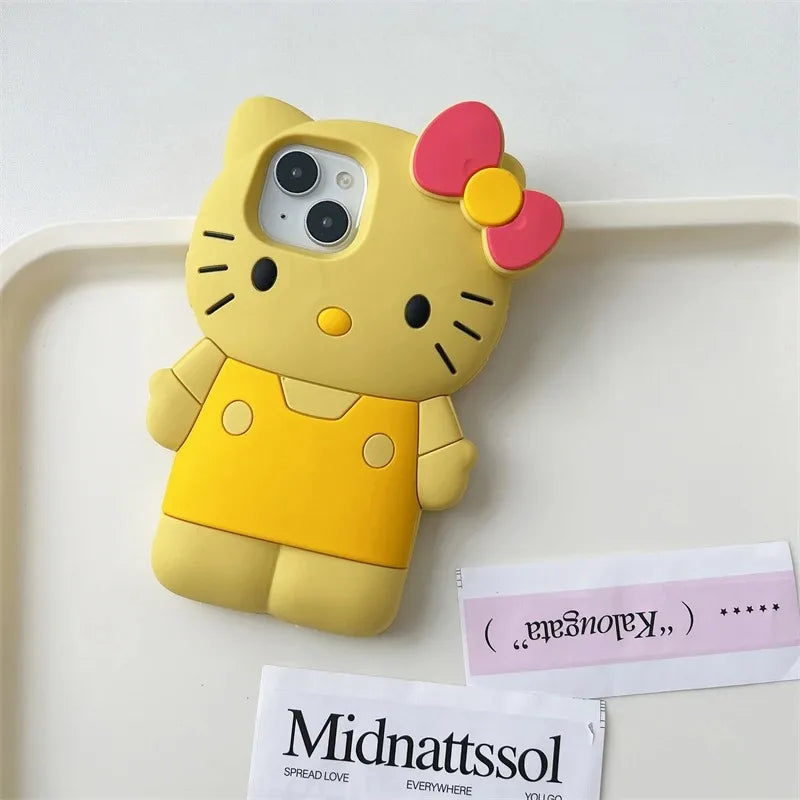 Hello Kitty 3D Cartoon Bow iPhone Case
