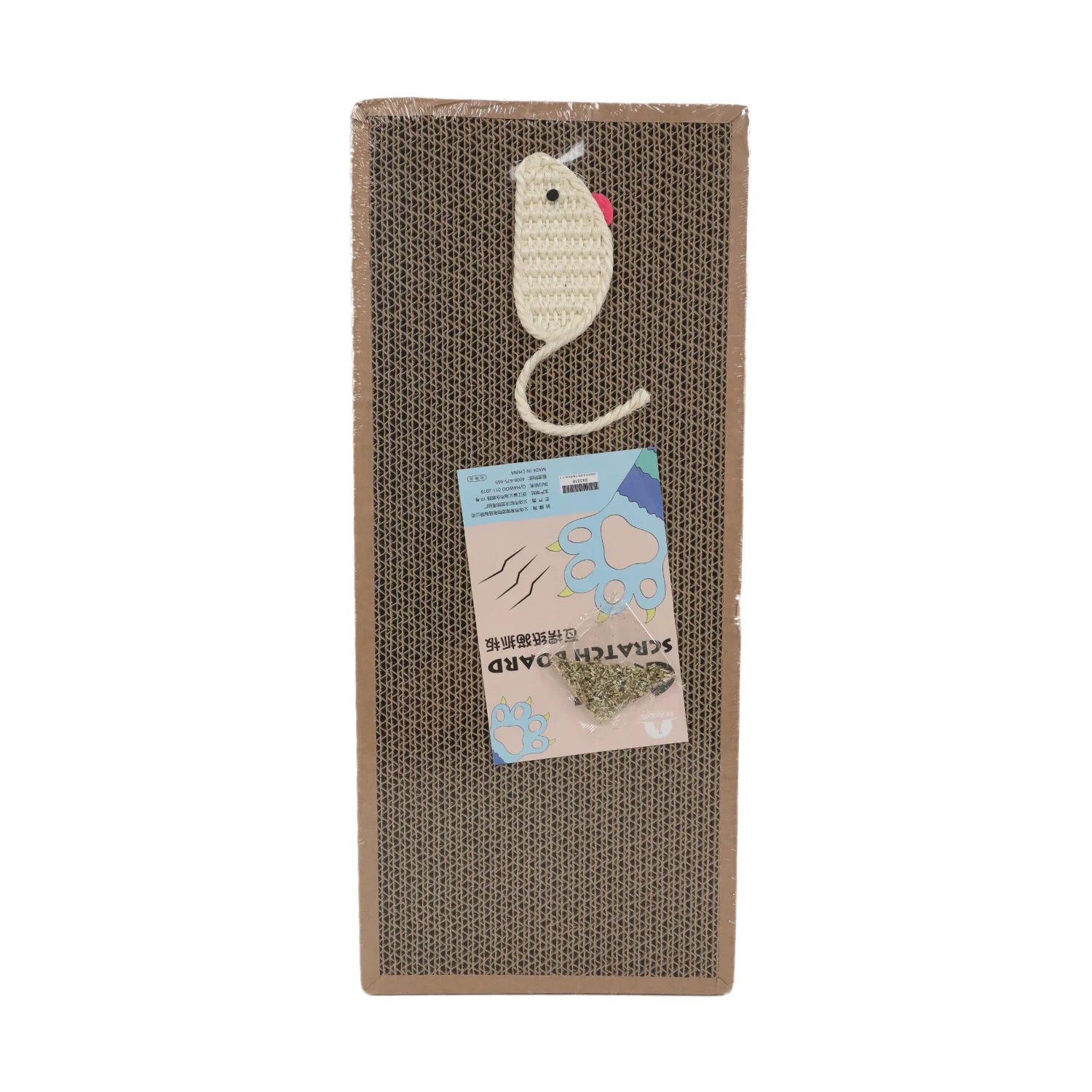 Oval Cat Scratching Board Corrugated Cardboard Cat Scratcher