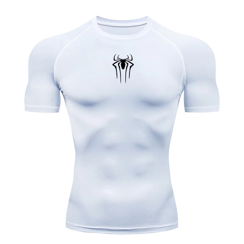Men Compression Short Sleeve Quick Dry Gym Running Fitness T Shirt