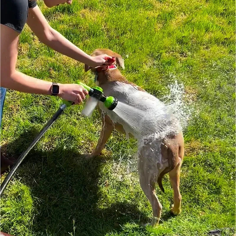 Pet Shower Sprayer Hose 3 Mode Adjustable Dog Bath Nozzle Foam Cleaning Tool