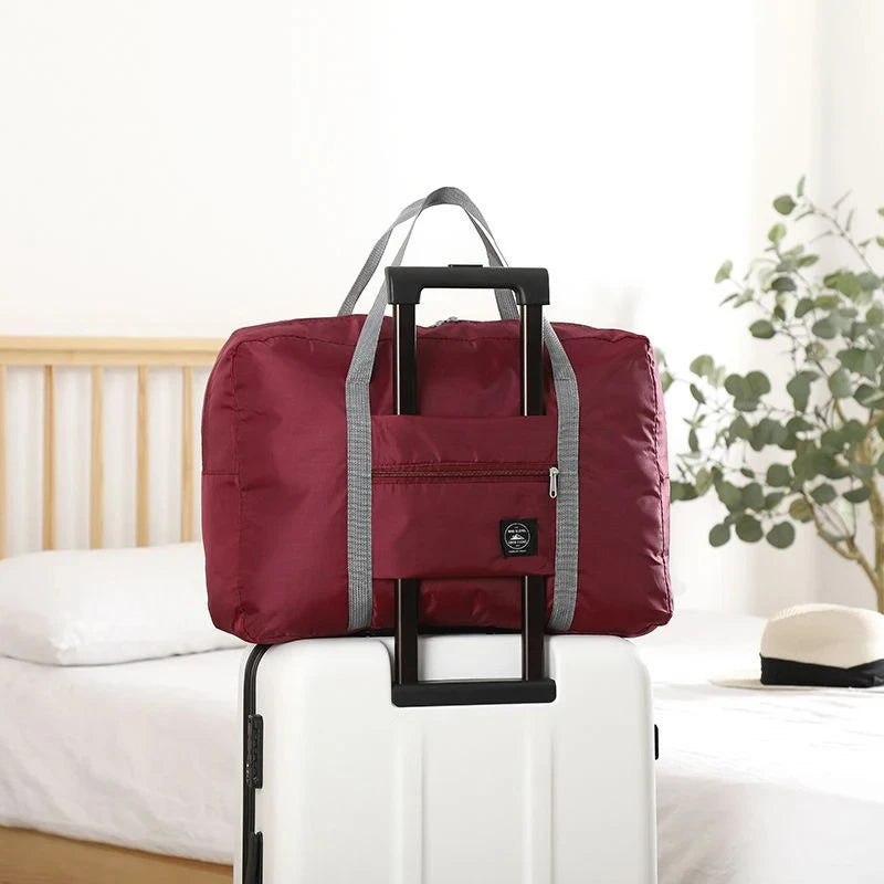 Foldable Travel Duffel Bag Carry On Luggage Large Capacity Lightweight Waterproof Weekend Gym Bag Women