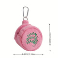 Pink Plush Coin Purse Kawaii Earphone Storage Pouch