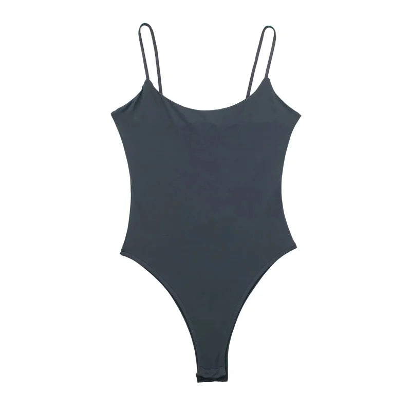 Women Backless Tight Bodysuit Sexy One Piece Jumpsuit Lingerie Outfit